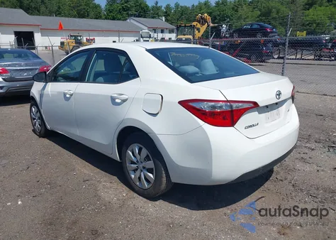 2014 Toyota Corolla Le from USA, damaged, VIN 2T1BURHE2EC026842